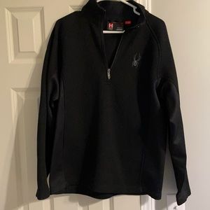 Men’s Spyder half zip pullover Large